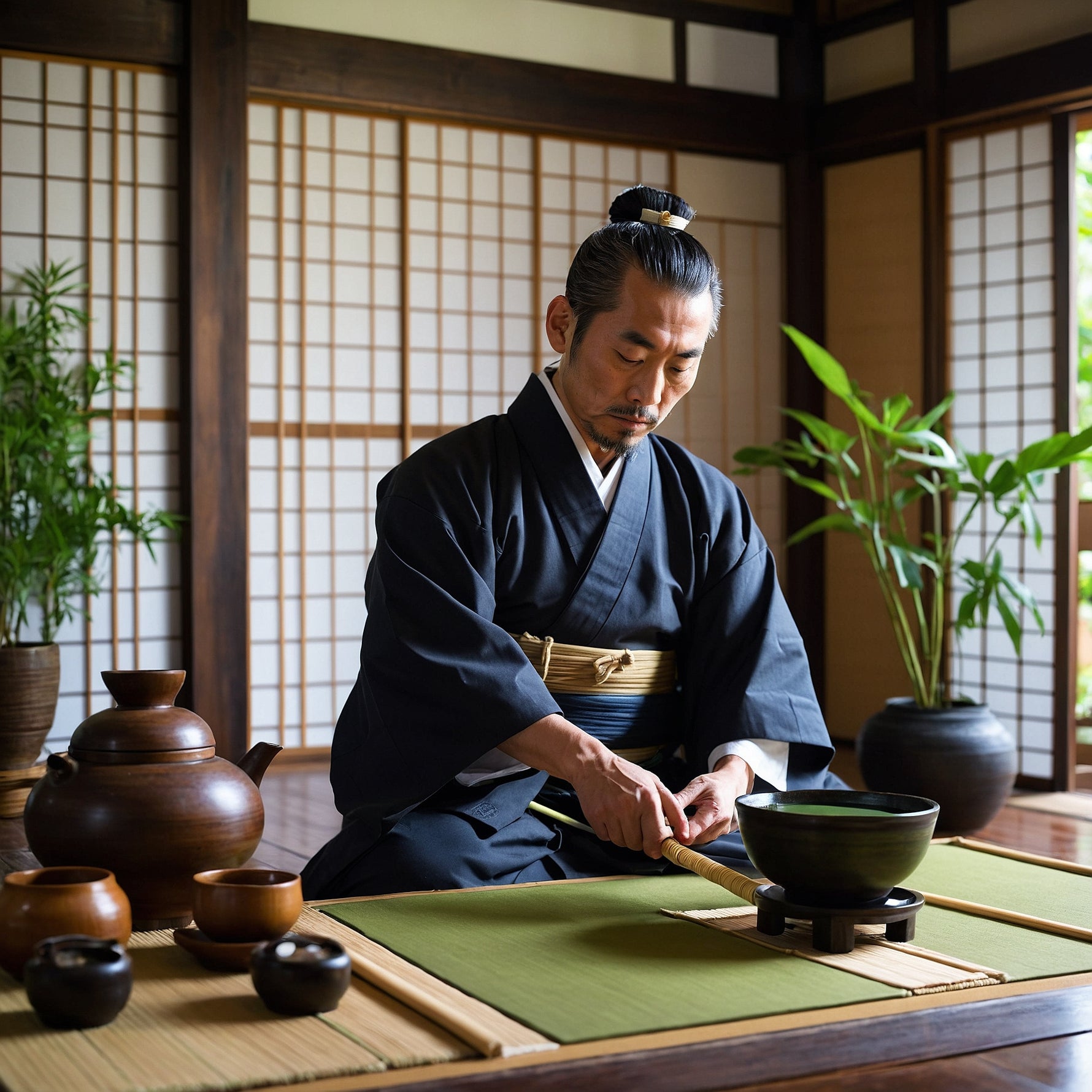 Japanische Sencha-Zeremonie