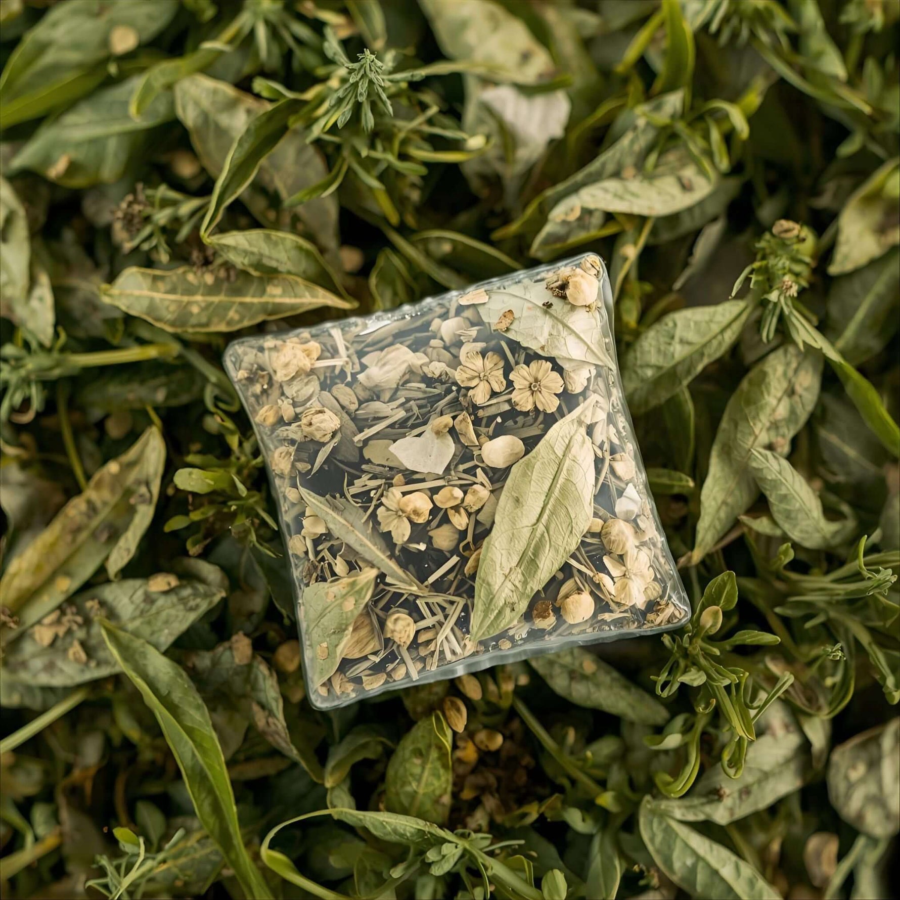 Ein mit Zitronenverbene gefülltes Aromakissen.