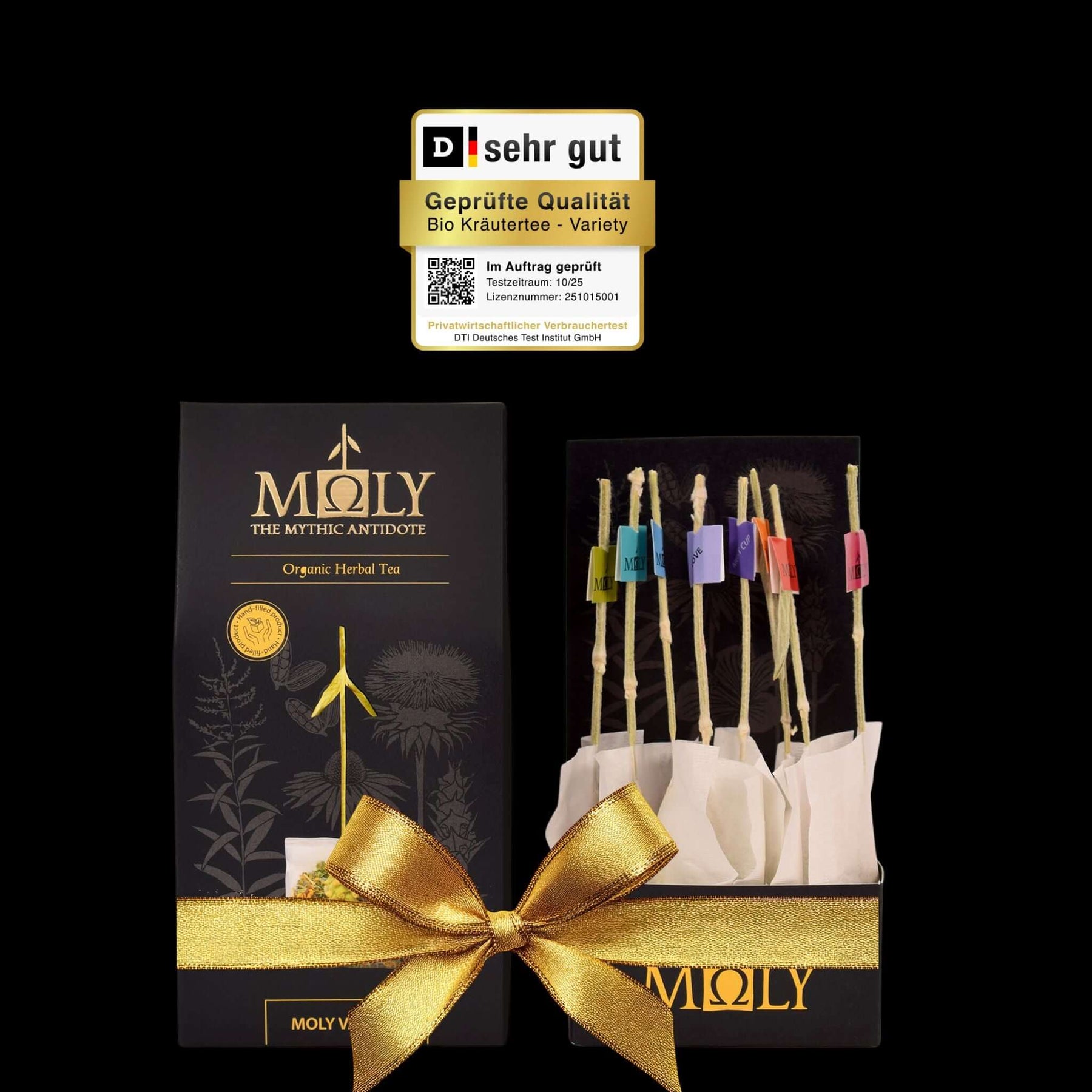 die MOLY Geschenkbox mit den 8 Teesorten