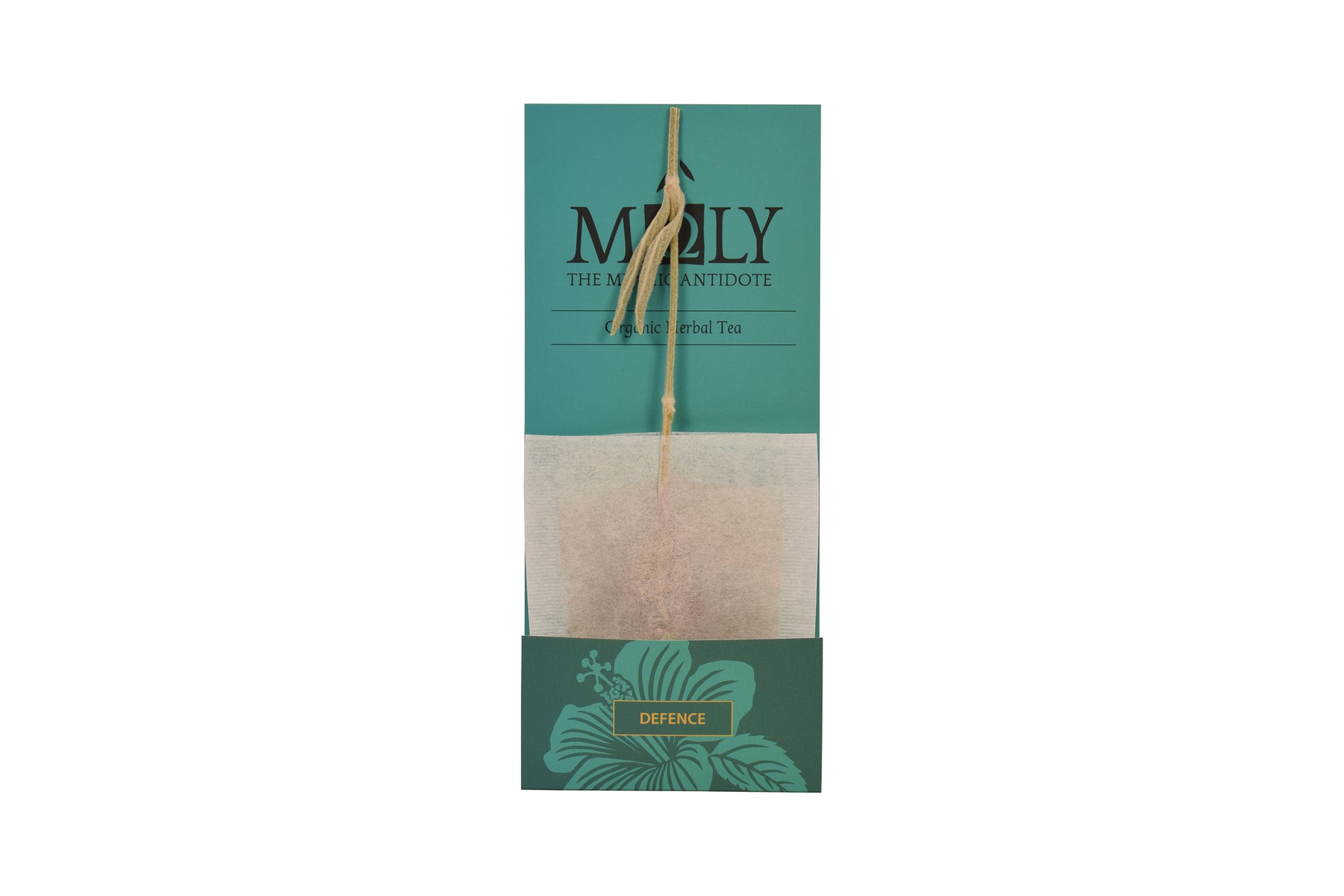 türkisblaue Einzelverpackung MOLY Defence