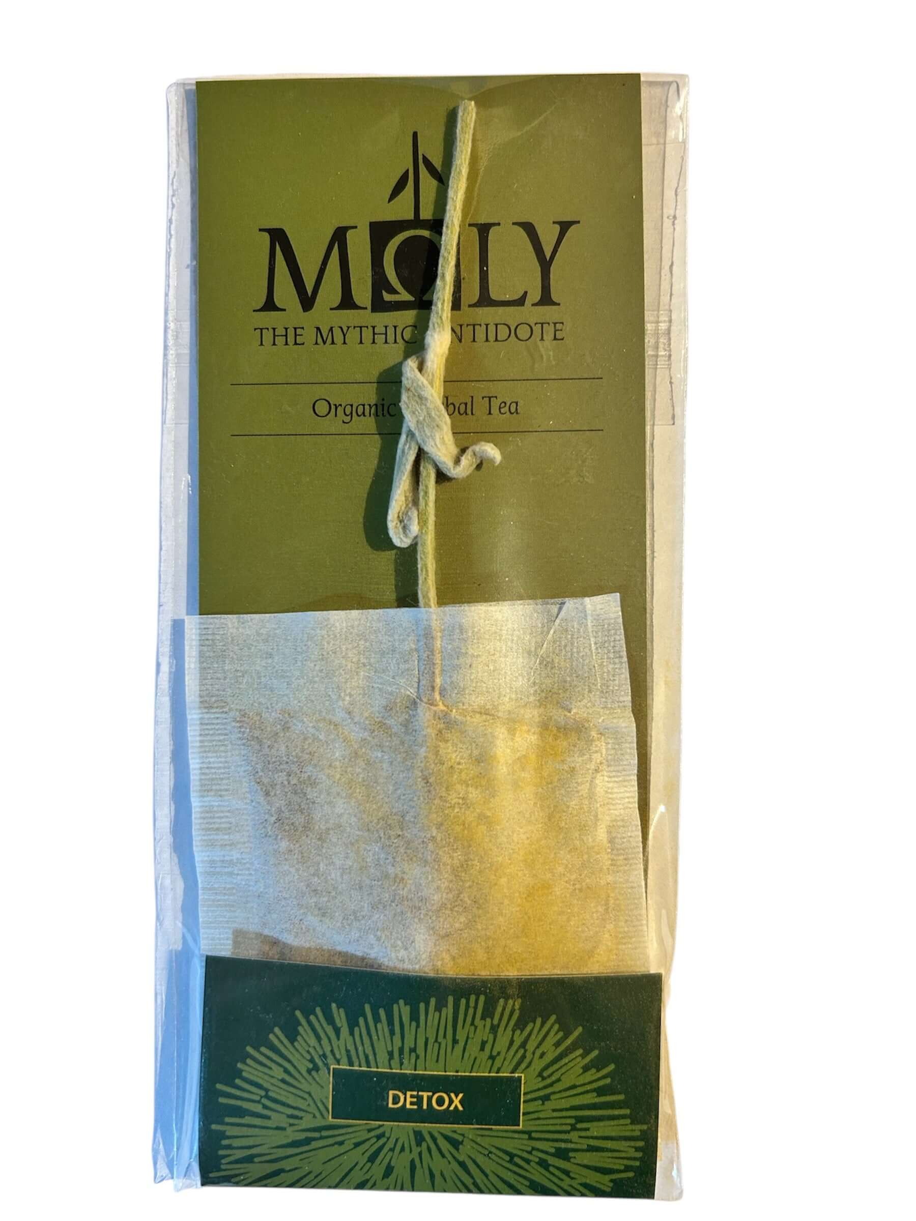 eine Einzelverpackung mit dem Moly "Detox" Kräutertee.