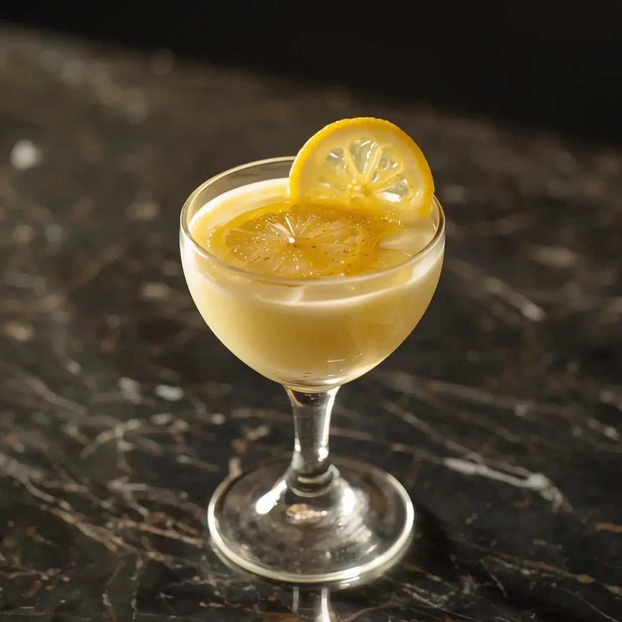 Ein Glas mit einem Orangenöl-Honig-Dessert.