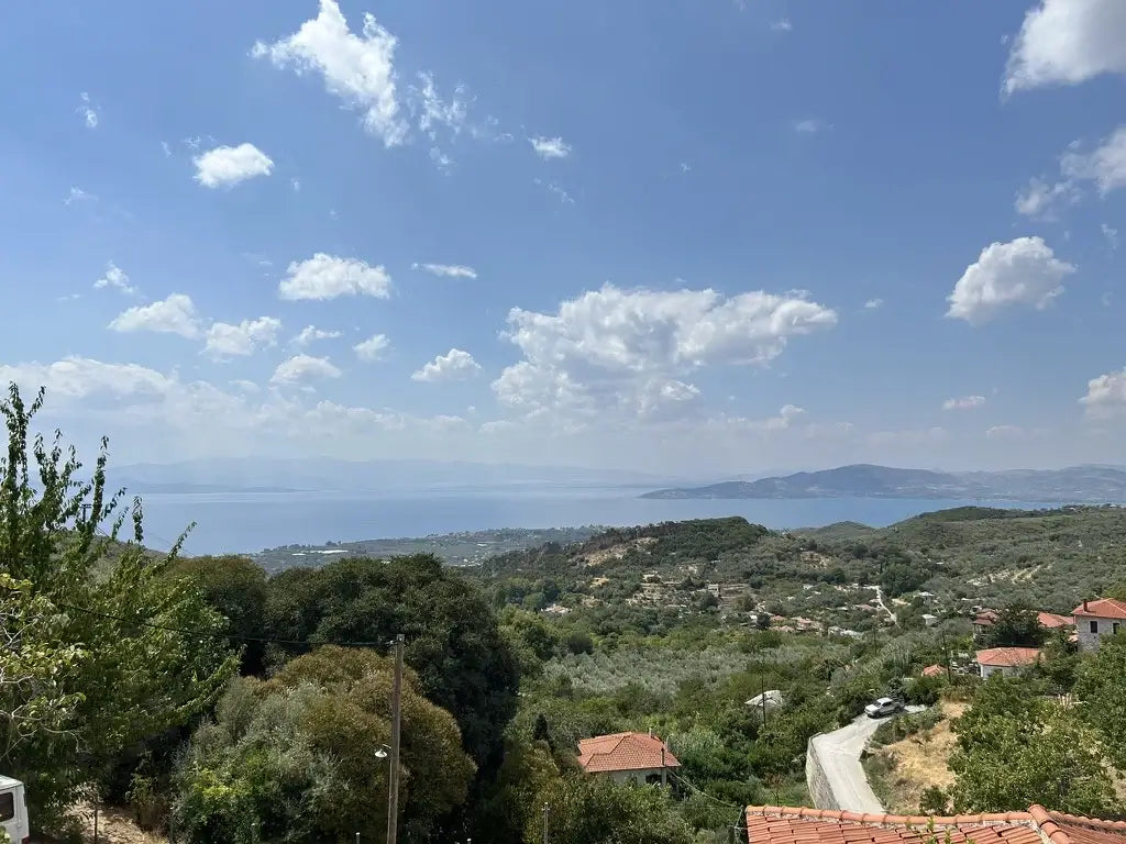 Blick vom Peliongebirge auf den Pagasitischen Golf