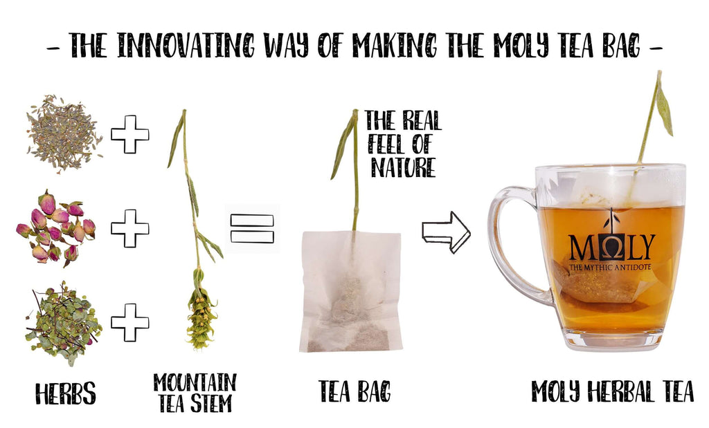 Dieses Bild zeigt die Herstellung und Anwendung der Moly Tees wie sie in den Boxen vorhanden sind..